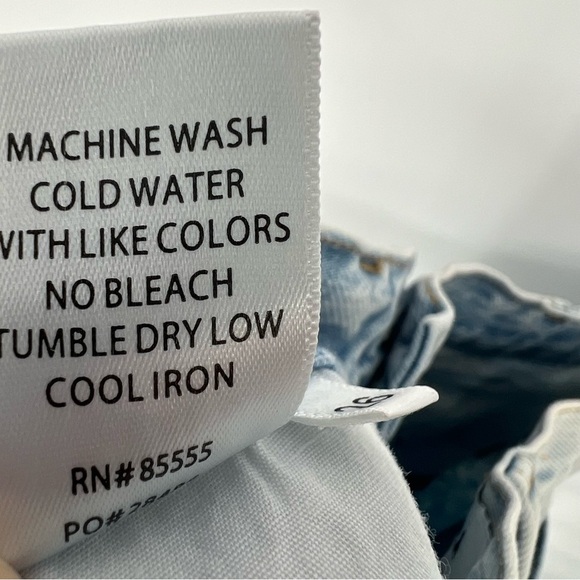 PISTOLA light Wash Raw Hem Straight Leg Jeans Cotton Blend‎ 26 - Picture 9 of 10